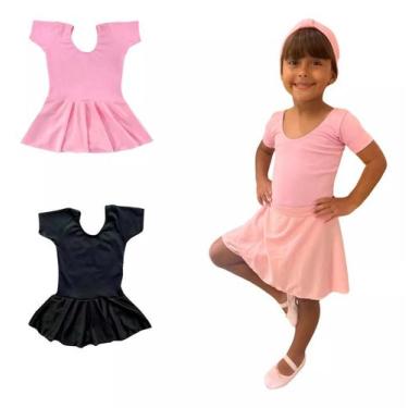 Imagem de Collant Ballet Com Saia Embutida Infantil Jazz Dança - Maria Chica, Pr