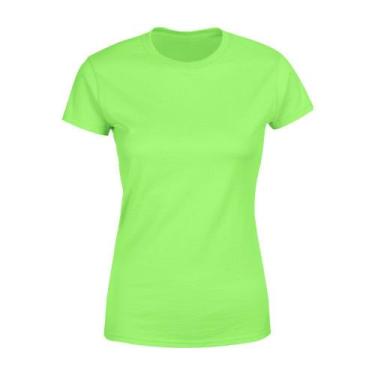 Imagem de Blusa Feminina Tshirt Camiseta Baby Look Gola Redonda Básica Premium V