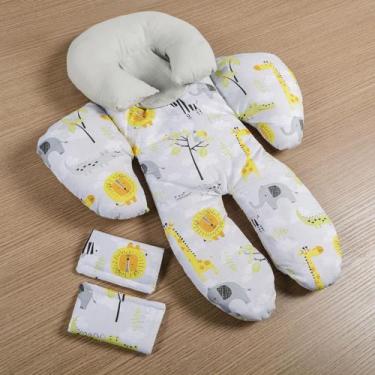 Imagem de Almofada Para Bebê Conforto Menino e Menina 100% Algodão (Várias Cores