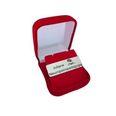 Imagem de Crachá Broche Aço Inox Imã Personalizado Metal+nome+logo - Gabby Luxo 