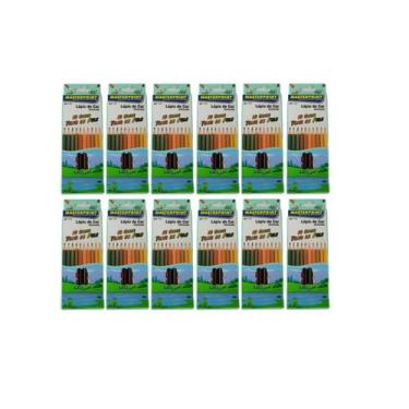 Imagem de Kit 12 Caixa Lápis De Cor 10 Cores Tons Pele Mp714 - Masterprint