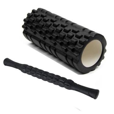 Imagem de Bastão Massagem E Rolo Liberação Miofascial Foam Roller Kit - OCCY