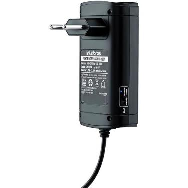 Imagem de Fonte Nobreak 12V 1A, Com Bateria Inclusa, Intelbras EFB 1201 - Preta