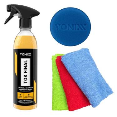 Imagem de Kit Cera Líquida Carnaúba Proteção Automotiva Tok Final Vonixx Super B