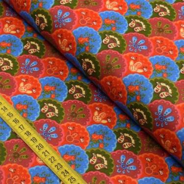 Imagem de Tecido Estampado para Patchwork - Renata Blanco : Leve (0,50x1,40) - F