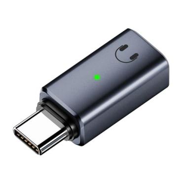 Imagem de Adaptador de Fones de Ouvido de Lightning para USB tipo C macho Audio 