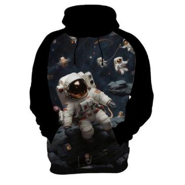 Imagem de Moletom Casaco Blusa Estampa Astronauta Lua Galaxia HD 2 - Enjoy Shop,