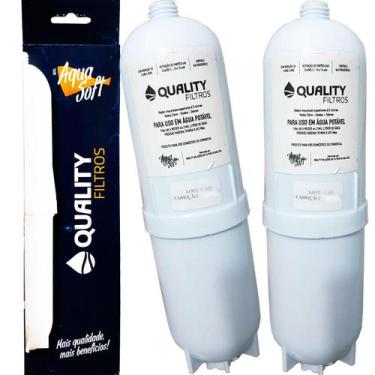 Imagem de Kit 2 Filtro Refil Aqua Soft Compatível Purificador Água - Quality