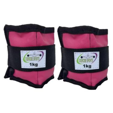 Imagem de Caneleira / Tornozeleira Profissional 1 KG - Exercise Sports, Rosa