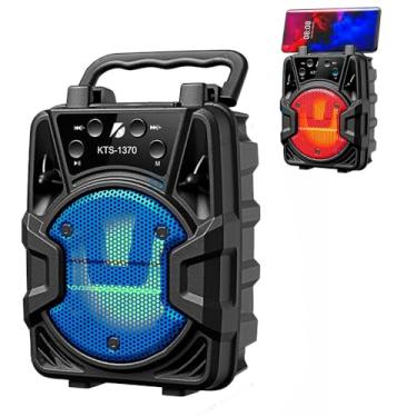 Imagem de "Caixa de Som Portátil Wireless com Suporte para Celular - Som de Qualidade, Bateria Longa Duração, Cor Azul"