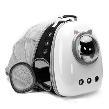 Imagem de Mochila expansível para gatos, mochila para gatos gatinhos filhotes pequenos, mochila de bolhas para gatos aprovada pela companhia aérea, transportadora de astronautas para cápsulas espaciais