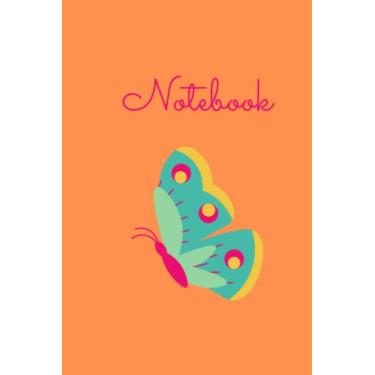 Imagem de Notebook Papillon: Carnet de notes I Notebook pour tous, journal 6’’ x 9’’ (15,24 x 22,86 cm) original de 100 pages lignées.