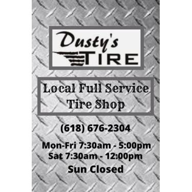 Imagem de Dusty's Tire Local Full Service Tire Shop: 6x9 100 page lined notebook