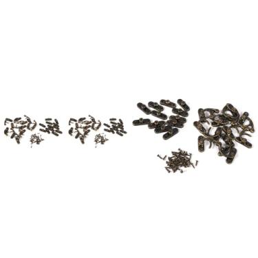 Imagem de Caixa de Jóias Antiga Trava Ferrolhos Retro Trava Fivelas Com Chaves e Parafusos para Caixa de Madeira Caixa de Vinho Boneca Casa Decoração