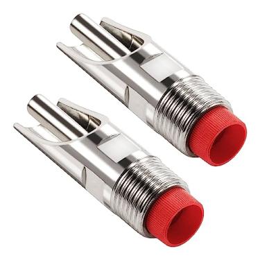 Imagem de Jardin Bebedouro de bico de porco de aço inoxidável 2 peças com rosca de 10 mm (4/5"), prateado