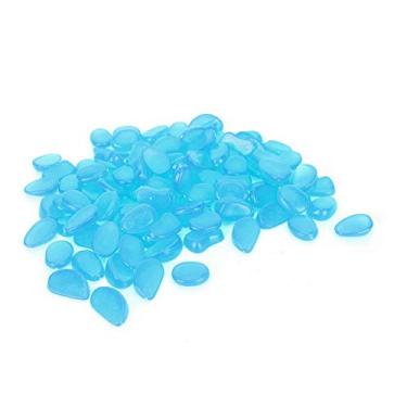 Imagem de Glow In The Dark Rocks, Aquarium Rocks Garden Pebbles 100Pcs Seixos Brilhantes Pedras Luminosas Pedras Brilhantes para Passarelas, Jardins, Plantas de Casa Alimentadas por Luz e