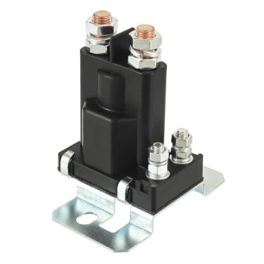 Imagem de HUAREW Isolador de bateria de 80 AMP e relé solenoide de serviço contínuo de 12 V, relé de partida de alta corrente SPST de 4 pinos para carro, barco, trailer e motocicleta