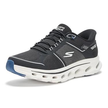 Imagem de Skechers Go Walk Glide Step 2.0 Zalor Tênis masculino sem cadarço, Preto/branco, 43