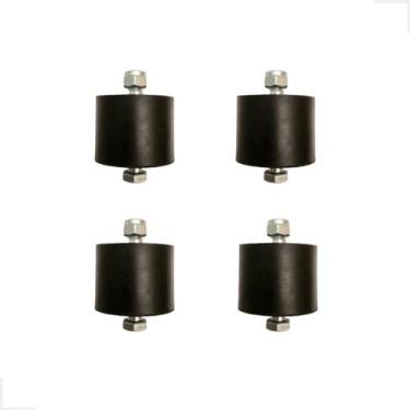 Imagem de Kit 4 especial berço roller com parafuso p/ lancha jet ski - VABADUS