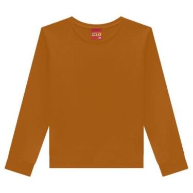 Imagem de Camiseta Kyly Infantil Menino Manga Longa Confortável Sofisticada Mode
