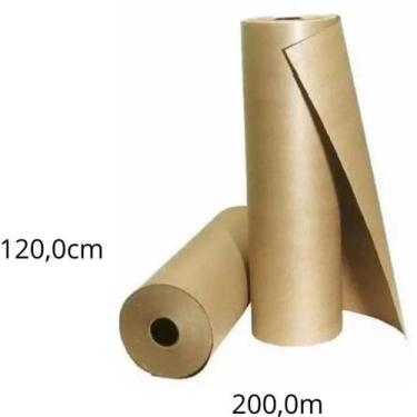 Imagem de Papel KRAFT Bobina 120CM X 200M 80G Monolúcido - SCRITY