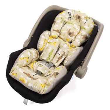 Imagem de Capa colchão para Bebê Conforto fofinho (safari moderno)