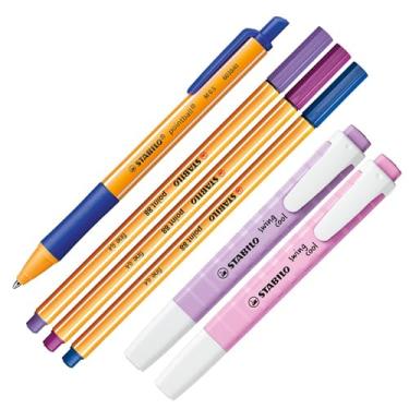 Imagem de Stabilo KIT Purple Set, Point 88 + Pointball + Swing Cool, 6 peças, Roxo