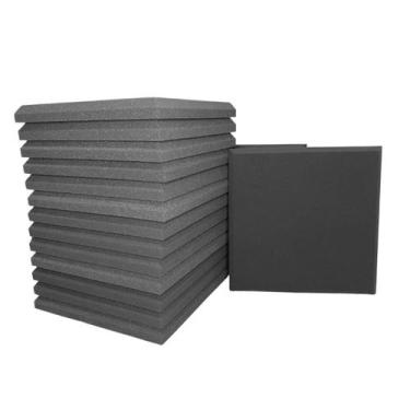 Imagem de Kit Com 10 Placas Acústicas P/ Controle Sonoro em Podcast - Armazém da