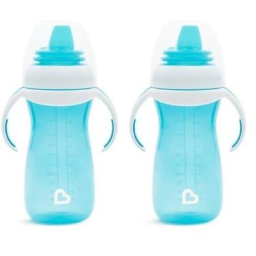 Imagem de Sippy Cup Munchkin Gentle Transition 300 ml azul por mais de 9 meses