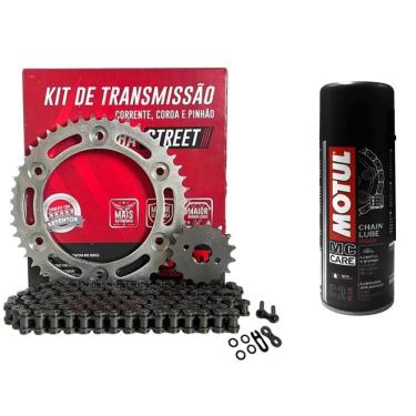 Imagem de Kit Quit Transmissao Tracao Relacao Honda Cb300 Com Retentor D.I.D + Motul C2
