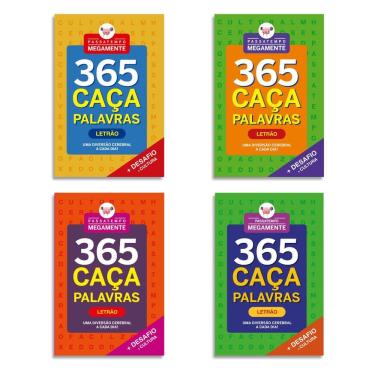 Imagem de Combo Passatempo 1460 Caça-Palavras - Kit com 4 Livros Caça-Palavras