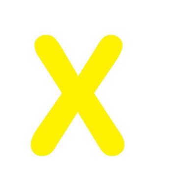 Imagem de Letras em EVA Alfabeto Amarelo - 14cm - Extra Festas, X