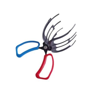 Imagem de Vaveren Alicates de pesca de metal Gripper para a maioria das águas doces fáceis de usar acessórios de pesca portáteis de fórceps de controle portáteis, Três Dentes