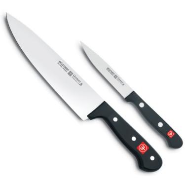 Imagem de WÜSTHOF Gourmet Two Piece Cook's Knife Set | 2-Piece German Knife Set with 8" Chef's Knife & 4" Utility Knife | Precise Laser Cut High Carbon Stainless Steel Kitchen Cook's Knife Set – Model 9654