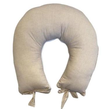 Imagem de Almofada de Amamentação Capa Removível- Liso Cinza Chambre - Jandis Ba