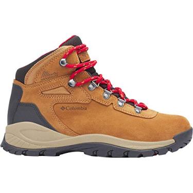 Imagem de Columbia Bota feminina Newton Ridge Plus impermeável para caminhada, Alce, vermelho montanha, 35