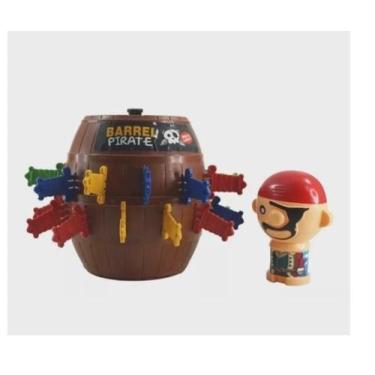 Imagem de Brinquedo jogo barril do pirata com espadas - toys