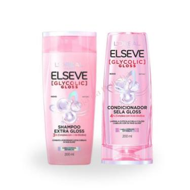 Imagem de Shampoo e Condicionador Elseve Glycolic Gloss 200ml com Acido Glicolic