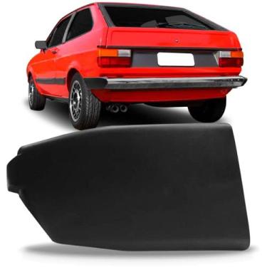 Imagem de Ponteira Parachoque Traseiro Gol 1981 1982 1983 Preto - KJ, Direito