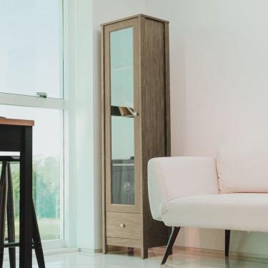 Imagem de Cristaleira 1 Porta 1 Gaveta E-962 Ditalia Móveis