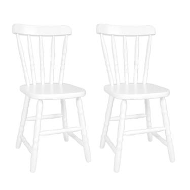 Imagem de Conjunto 2 Cadeiras de Cozinha Dalas Branca
