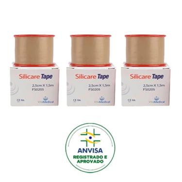 Imagem de 3x Fita De Silicone Adesiva Silicare Tape Rolo 2,5 X 1,5 Mts