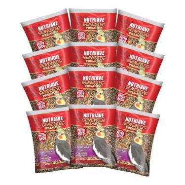 Imagem de Sementes Premium Calopsita Previne Peito Seco 500g C/12 Unid