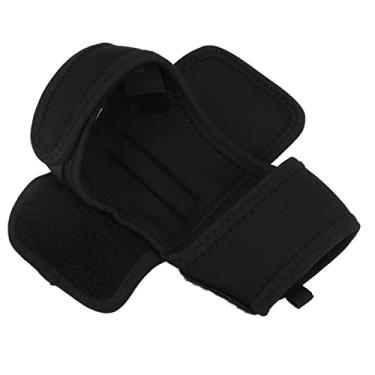 Imagem de Luvas de lanterna de pulso ao ar livre loop de gancho retrátil Tampa de punho de mergulho Durável Material de neoprene Tamanho grátis preto