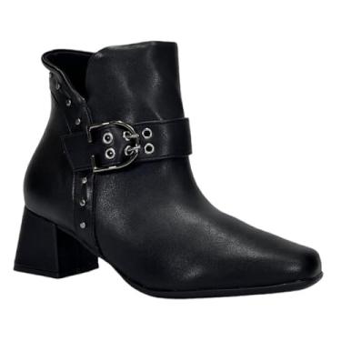 Imagem de Bota Piccadilly Maxi Estela Wide Fit Salto Medio 748037 Preto