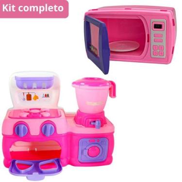 Imagem de Cozinha infantil completa e Microondas Giratório - TOP RIO
