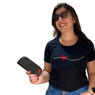 Imagem de Lembrança Camiseta Estilo Baby Look Dia das Mães com Porta Óculos - MA