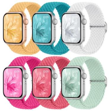 Imagem de Pulseiras elásticas trançadas compatíveis com Apple Watch 38-49 mm - K