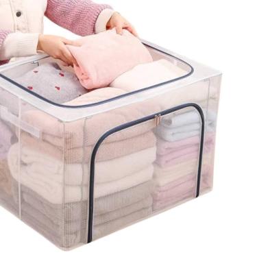 Imagem de Caixa Organizadora Multiuso, 100L, 59 x 41 x 39 cm, para Roupas e Objetos