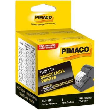Imagem de Etiqueta Pimaco Impressão Térmica Smart Label SLP-MRL 28x51mm 2 Rolo c